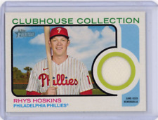 2022 TOPPS HERITAGE RHYS HOSKINS CLUBHOUSE COLLECTION RELIC #CC-RH PHILLIES