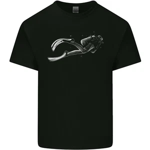 A Lone Scuba Diver Diving Kids T-Shirt Boys Girls - Picture 1 of 3