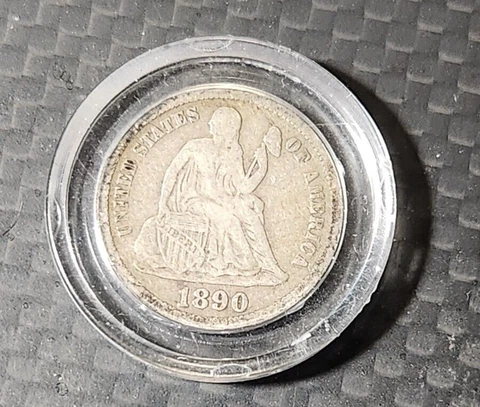 1890 s  Seated Liberty Dime Cover