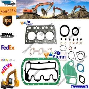 3LB1 Full Overhaul Gasket Kit Upper Lower Set For ISUZU Engine Excavator Loader - Picture 1 of 3