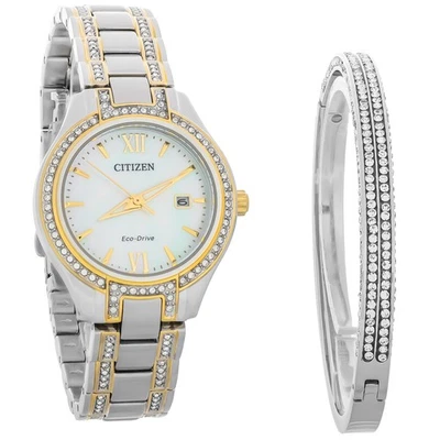 Reloj Citizen Eco-Drive Silhouette Mujer Dos Tonos Cristal Inoxidable FE1234-50D Foto 1 de 3
