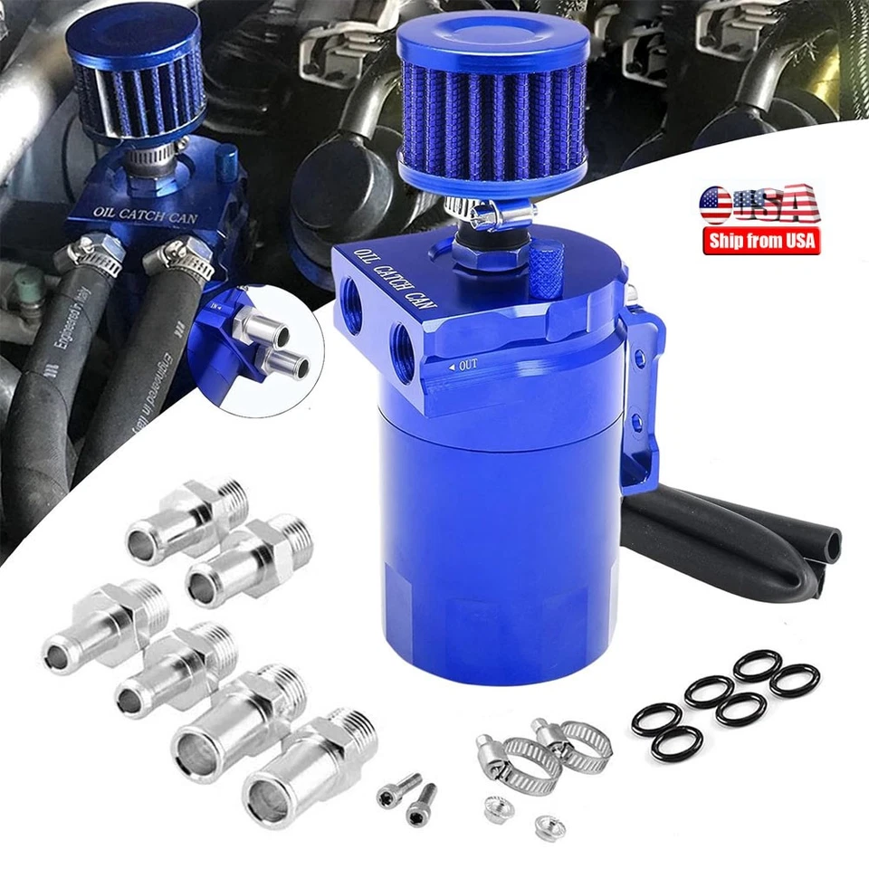 Автомобильный бак для улавливания масла с перегородкой комплект с дыхательным аппаратом 300 мл воздушный масляный сепаратор двигателя - Изображение 1 из 4