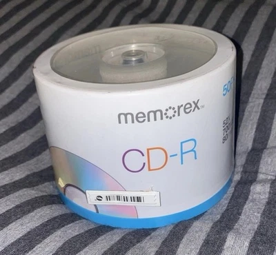 Memorex CD-R, 52X, 700MB, 80-Minutes, 50 Pack Black CDs - Image 1 of 3