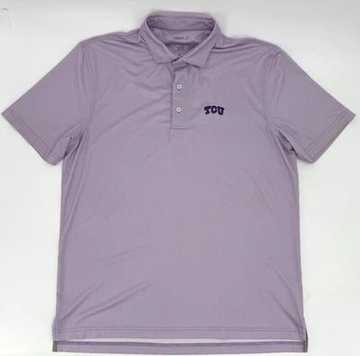 TCU Horned Frogs Shirt Mens Large Johnnie-O NCAA Football Golf Performance - Image 1 of 4