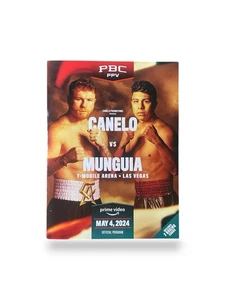SAUL CANELO ALVARES VS JAMIE MUNGUIA ON SITE FIGHT PROGRAM W/ CARDS INCLUDED - Picture 1 of 5