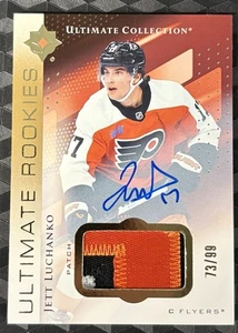 2024-25 UD ULTIMATE JETT LUCHANKO #73/99 clr ON CARD AUTO PATCH RPA #113 - Picture 1 of 5
