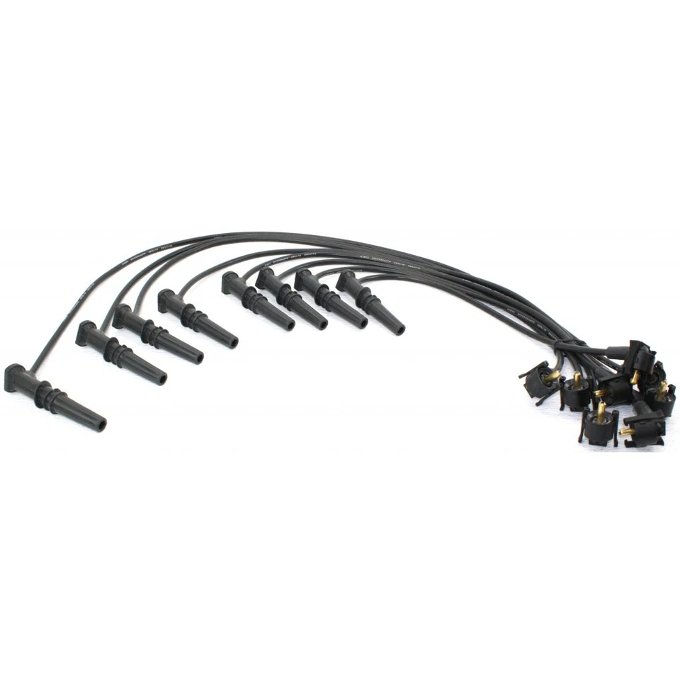 Juego de 8 cables de bujía para Ford Expedition 1997 1998 1999 acabado negro Foto 1 de 4