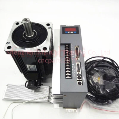 3.8KW 15NM AC 220V Servo Motor CNC Servo Driver Kit NEMA52 CW/CCW for CNC Router - Image 1 of 4