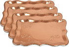 10 Rose Gold Rectangle Trays for Dessert Display Table Parties 9" X 13" Disposab