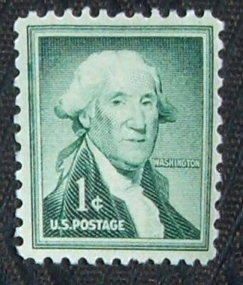 US 1¢ stamp SC #1031 George Washington MNH 1954 - Image 1 of 2