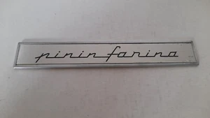 PININFARINA metal chromium side emblem 144 x 21 mm. self sticker on back - Picture 1 of 3
