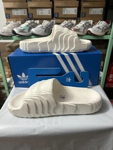 Adidas Women's Size 8 Adilette 22 Slides Off White Sandals Flip IG8263 NEW - Picture 1 of 4