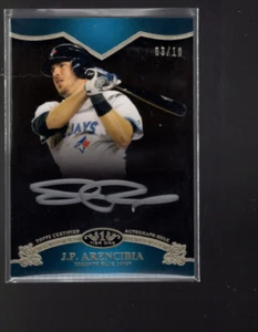 B3935- 2012 Topps Tier One On Rise Autographs Silver Ink #JA J.P. Arencibia/10 - Picture 1 of 2