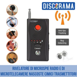 RIVELATORE DI MICROSPIE RADIO E DI MICROTELECAMERE NASCOSTE CIMICI TRASMETTITORI - Foto 1 di 6