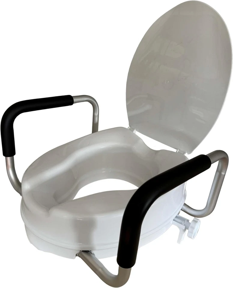 APPLIFE RIALZO WC 10CM CON BRACCIOLI PER ANZIANI ALZAWATER BAGNO PER DISABILI UNIVERSALE