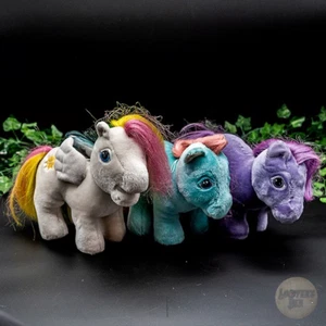 Vintage 1984 Hasbro "My Little Pony" Starshine, Bowtie & Blossom Softies - Picture 1 of 3