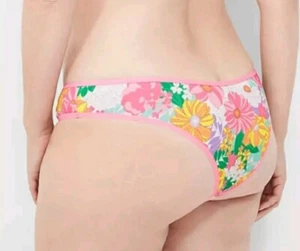 Lane Bryant sexy Retro Blumen Mikrofaser getaucht Tanga Höschen Plus Größe 14/16, 1X - Bild 1 von 7