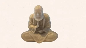 Meditating Man Handmade Resin Figure Unique Gift Idea Highly Detailed Ornament - Picture 1 of 4