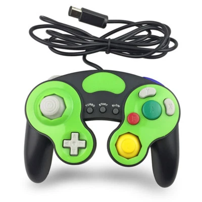 Wired Handheld Gamepad(Green)Joystick For Nintendo Gamecube Controller NGC - Image 1 of 2