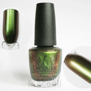 OPI Green On The Runway C18 Coca-Cola Coke Green Red Brown Duochrome Nail Polish