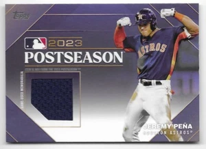 2024 Topps Serie 1 Postemporada Rendimiento Reliquia Jeremy Peña #63/99 Astros - Imagen 1 de 2