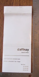 FUNDA GIGANTE MATCHBOOK: D'AFFNAY FRANCE CUBIERTA VACÍA -C11 - Imagen 1 de 1