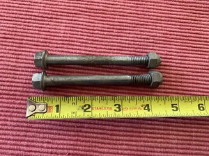 1960's  Mustang Transmission Crossmember Bolts  3/8" x 4-1/2" OEM - Picture 1 of 2