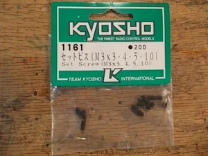 Tornillos de juego 1161 M3 3 mm - Kyosho Hardware Optima Mid Ultima Optima Lazer Pure Ten - Imagen 1 de 1