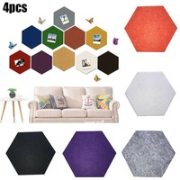 4pcs Hexagon Kork Wand Brett DIY Mehrzweck Nachricht Mitteilung Heimdekoration