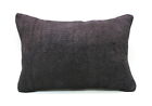 Kilim Lumbar Pillow, 16?x24?, Decorative Throw Pillow, Handmade Vintage Pillow