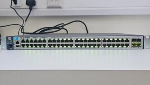 Switch HP E3800 48G-4SFP+ J9576A 🌐 10Gb SFP+ ✅ FUENTE DE ALIMENTACIÓN | Encendido | Usado - Imagen 1 de 12