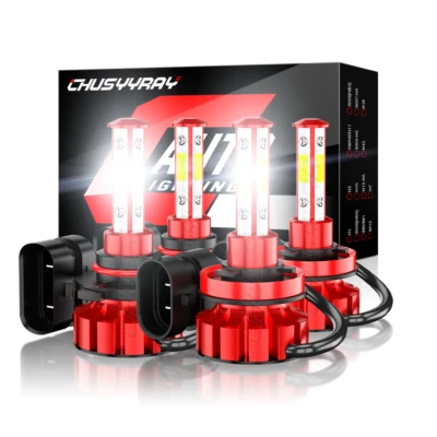 Para Kenworth T680 T880 2013-2019 - Kit de faros delanteros LED bombillas haz alto/bajo Foto 1 de 4