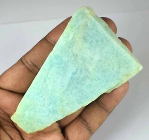 Natürlicher afrikanischer grüner Amazonit 517 Kt/88 mm Edelstein grobes Mineral Präparat - Bild 1 von 8