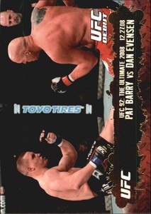 2009 Topps UFC Gold #120 Pat Barry vs. Dan Evensen - NM-MT