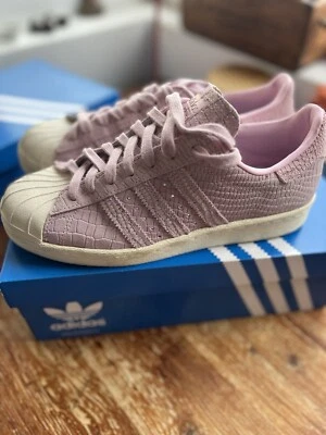 Adidas Superstar 80s Original Scarpe da Donna Ragazza Sneakers Rosa Pink NUOVE - Immagine 1 di 4