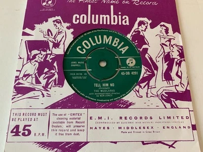 MUDLARKS Tell Him No / Time Flies TEEN DANCER 1959 UK Columbia DB4291 NEAR MINT - Image 1 of 2