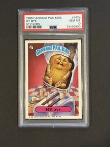 1986 GARBAGE PAIL KIDS STICKERS #143b HY RYE 4th SERIES 4 OS4 PSA 10 Gem Mint - Picture 1 of 2