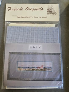 Rare kit point de croix Fireside Originals Cat-7 Lighthouse II scellé 16 ct Aida - Photo 1/3