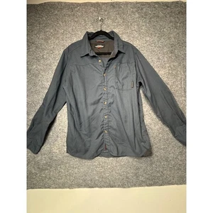 Camisa Grundens Para Hombre Abotonada Pesca Exterior Informal Azul Trabajo Grande - Imagen 1 de 9