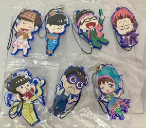 Osomatsu san figure rubber key chain set 7 lot mascot anime Japan hobby m640 - Picture 1 of 6