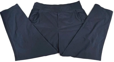 Athleta Pants Womens 14 Navy Brooklyn Ankle Pant Stretch Travel Jogger Casual - Image 1 of 4