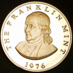 Moneda conmemorativa de coleccionista Franklin Mint 1976 vintage FM420 - Imagen 1 de 2
