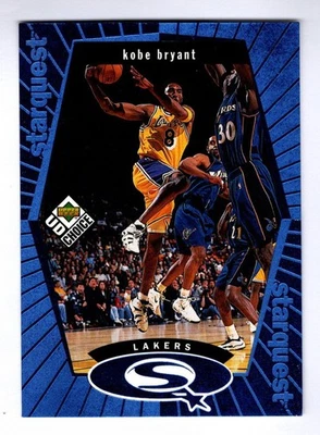 1998-99 UD Choice StarQuest Blue #SQ13 Kobe Bryant Los Angeles Lakers HOF - Image 1 of 2