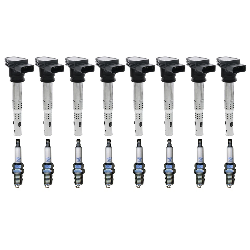 Kit de 8 velas de ignição OEM 8 bobinas de ignição para Audi RS5 base conversível 4.2 V8 13-15 - Imagem 1 de 1