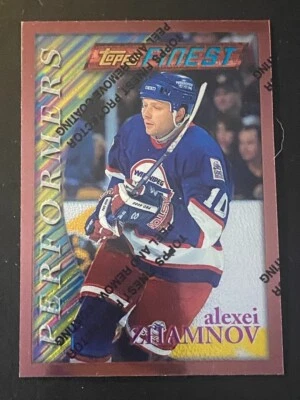 Alexei Zhamnov 1996-97 Topps Finest Performers Bronze #78 Winnipeg w/coating - Image 1 of 2