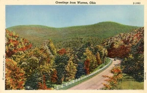 Saludos desde Warren, Ohio, 1947 --POSTAL - Imagen 1 de 2