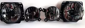 Headlights Set Fits For Vw Golf Jetta Mk2 Quad set Dual lights Smoked Tinted New - Picture 1 of 15
