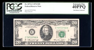 DBR 1974 $20 FRN Philadelphia Fr. 2071-C PCGS XF-40 PPQ Serial C79733768A - Picture 1 of 2