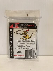 Un nuevo Pro-Mold PC18II 120pt Grueso Tarjeta Coleccionable 1 Tornillo Soporte Atornillable - Imagen 1 de 2