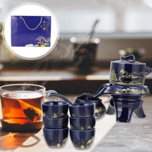 Chinesische Kung Fu Tee-Set Japanischen Teegeschirr Porzellan - Bild 1 von 12